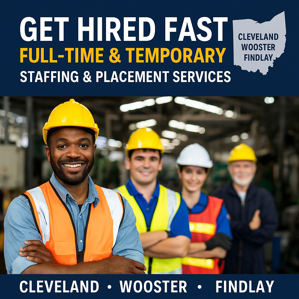 Get Hired Fast: Trusted Temporary Staffing & Placement Services Across Northeast Ohio